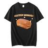 Gluten Morgen Zabawny Kot Mem Koszulka Wysokiej Jakości Moda Oversize Koszulki Unisex Kobiety Lato Casual Bawełniana Krótki Rękaw Koszulka