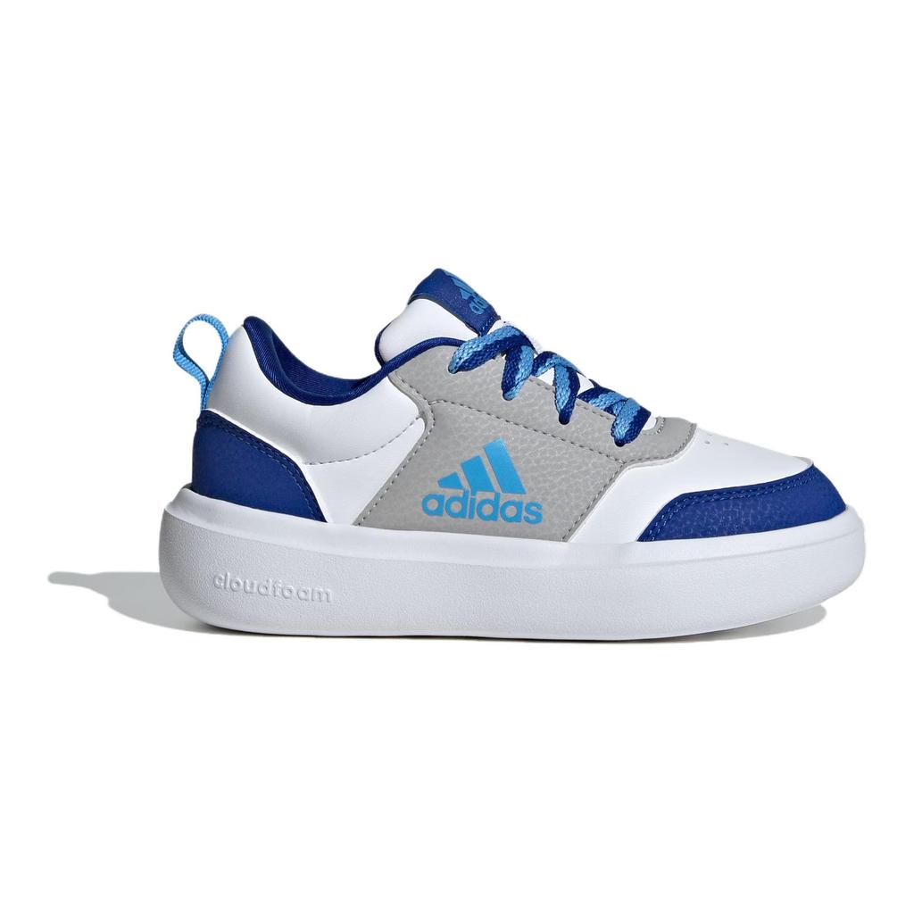 Adidas Park St Synthetic Leather Anti-Kick Wear-Resistant Low-Top Kids Skate Shoes Kids Skate Shoes Blue White Gray ID7930