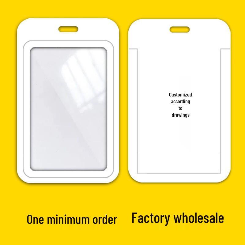 Custom PVC Sliding Cover Card Holder for Students and Work Permits
