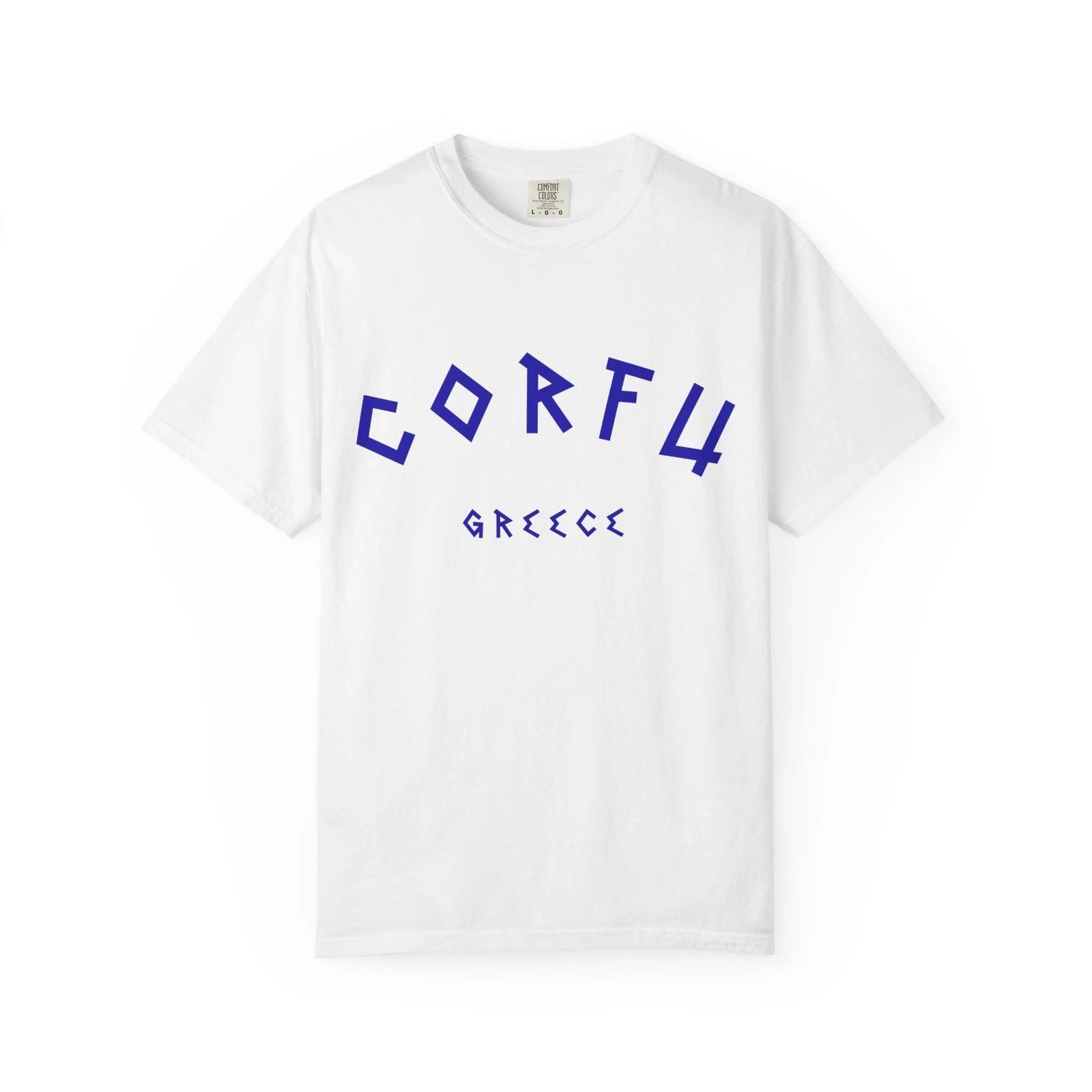 Corfu Greece T shirt, Greek Island Tee Shirt, Unisex Europe Summer Travel Shirt S