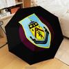 Burnley Football Club Automatic Folding Umbrella - 8-Rib Travel Umbrella with Auto Open/Close & Portable Gifts for Holidays or Birthdays
