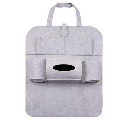Kick Mats Back Seat Protector Waterproof Felt Easy Installation Seat Back Protector With Storage Pockets Car Supplies