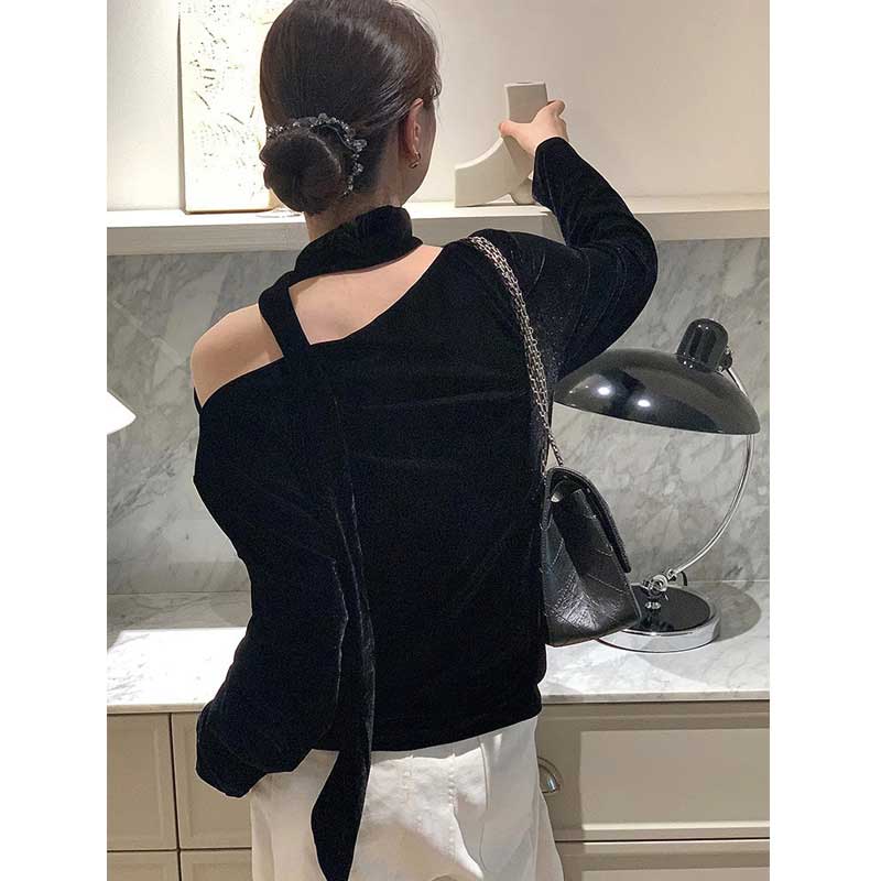 Minimalist & Versatile Rhinestone Trim Satin Scrunchie - Solid Color, Durable Hair Tie for Office Women, Suitable for High Ponytails & Updos