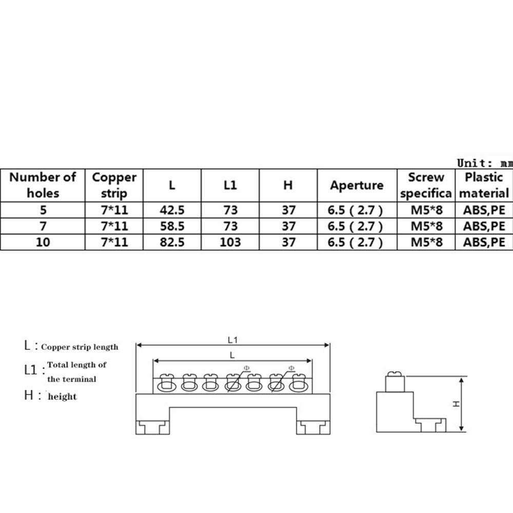 100Pcs/box OType Grounding Lug And Terminal Block Wiring Connector