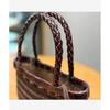 Women's Bag 2025 New Leather Vegetable Basket Work Sundries Portable Small Carry Knitted Shoulder Slung Rattan