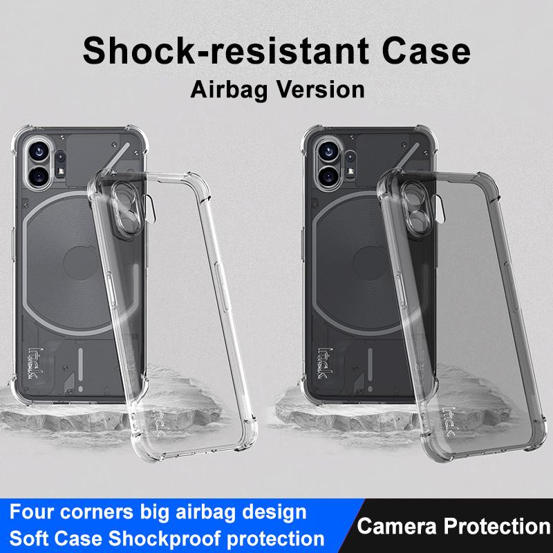 IMAK For Nothing Phone (2) Transparent Phone Case Four Corner Anti-drop Soft TPU Back Cover