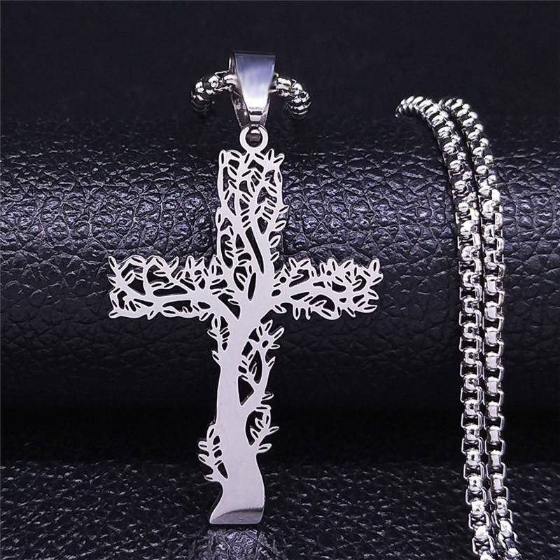 Men s Fashion Cross Pendant Necklace Hip Hop Versatile 60CM
