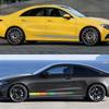 2Pcs Car Door Side Skirt Stickers Vinyl Wrap Black Car Stickers Racing Stripes Vinyl Decals Auto Tuning Decoration Accessories