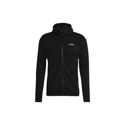 Terrex Solid Color Sports Hooded Jacket Men Outerwear Black GI7313