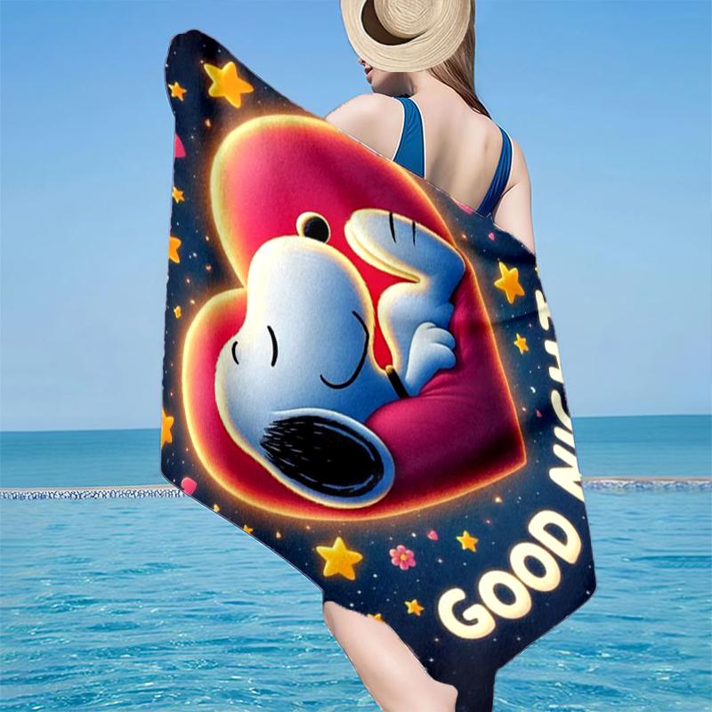 Snoo-dog Dreams On The Moon Beach Towel, Super Soft Microfiber, Gift for Her/Him, Birthday, for Pool, Beach, Travel, Home Decor Fan gifts