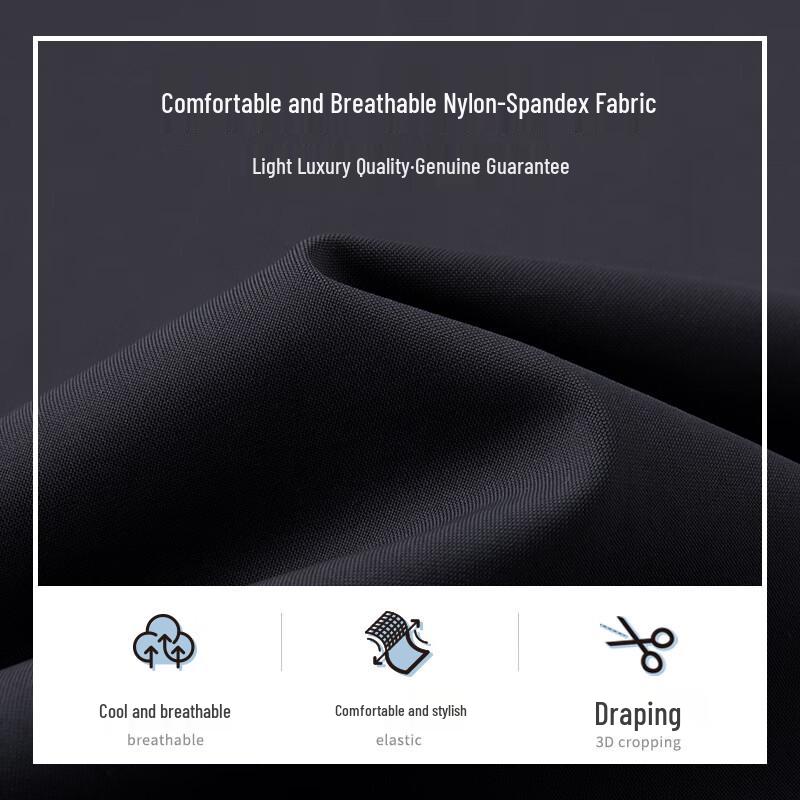 MONTAGUT Men's Summer Business Casual Straight-Leg Trousers