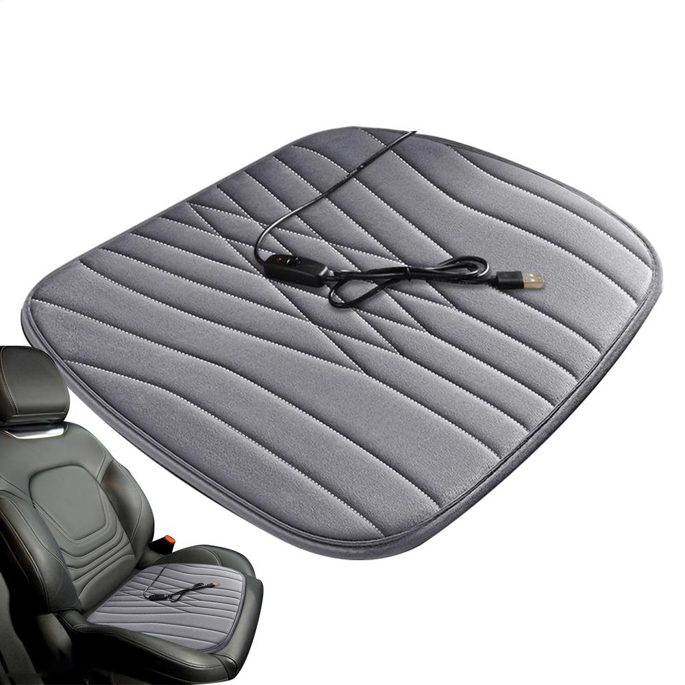 Car Heated Seat Cushion Non-Slip Bottom Automotive Chair Warming Device Fast Heating Pad Seat Warmer For Suv Rv Truck Vehicle