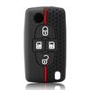 Silikonbilnyckelfodral Skyddande Omslag För Peugeot 207 307 308 407 607 807 För Citroen C2 C3 C4 C5 C6