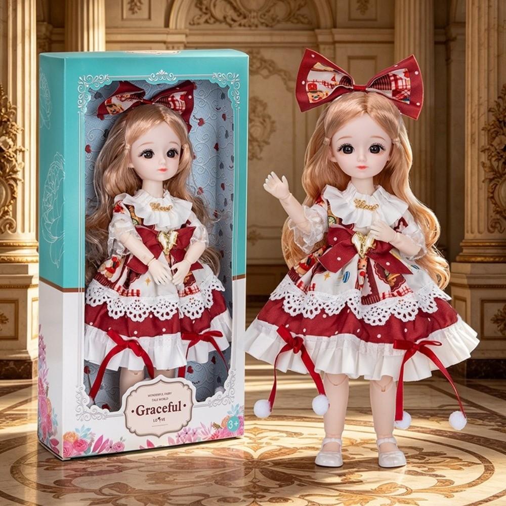 Cute Face BJD Doll Movable Joints Dress Up Doll Fashion Doll Princess Doll Birthday Gift