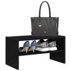VidaXL Schuhregal Stapelbar Schwarze Eiche 60x30x30,5 cm