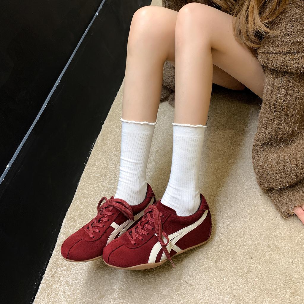 Augmentation de la hauteur intérieure, chaussures d'entraînement allemandes Forrest Gump respirantes et légères, nouvelles chaussures décontractées polyvalentes antidérapantes pour femmes, imprimé léopard
