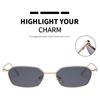Nicht polarisierte Polygon Sonnenbrille Herren Damen Steampunk Metallrahmen Kleine Sonnenbrille Vintage Kleine Quadratische Markenbrille Damen Shades Goggles