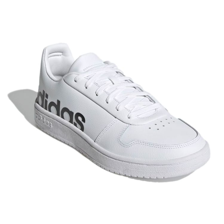 Adidas Neo Hoops 2.0 Non-Slip Durable Low-Top Retro Basketball Shoes Unisex Sneakers White Black GZ9118