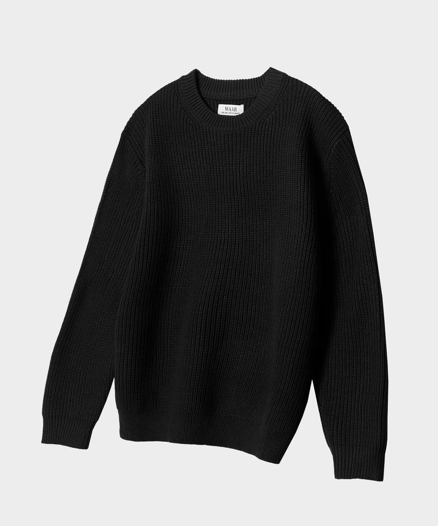 WAAR M1074 Crew Neck Oversized Hazzi Knit (4 Colors)