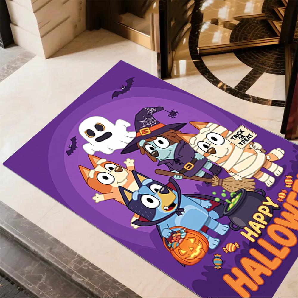 Halloween Costume Parade Area Rug Suitable for Playrooms Game Room Dining Room Hallway Anti-slip Rug Office Home Decor Wedding Party Gift