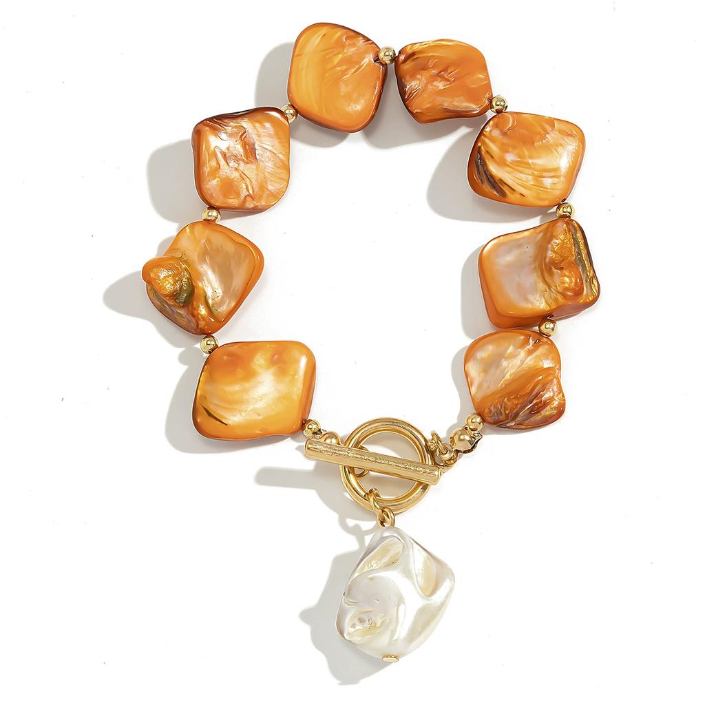 Irregular Shell OT Buckle Bracelet Necklace Female, Seaside Vacation Travel Accessories