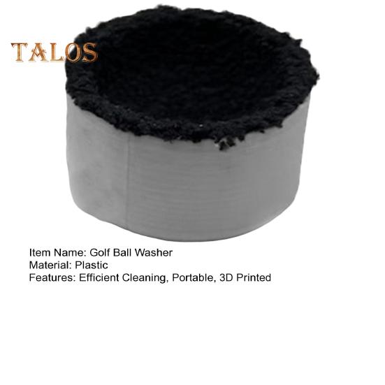 3D Printed Golf Ball Washer Portable Golf Balls Cleaning Pouch with Magnetic Back Microfiber Cloth Ball Cleaner for Golfers