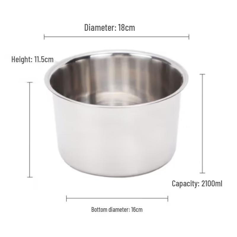 SIFAR 18cm Stainless Steel Seasoning Bowls (3-Pack)
