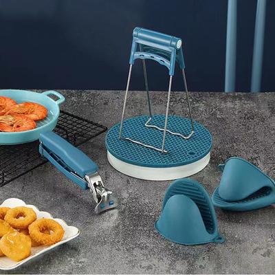 Anti-scalding Clip Dish Clamp Steamer Gripper Silicone Gloves Microwave Oven Tray Non-Slip Pan Gripper Clip Kitchen Accessories