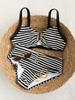 Women S Striped Split Bikini Set Sexy Beach Swimwear