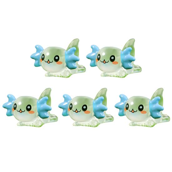 5 sztuk realistyczny żywy wygląd smok ozdoba mała dekoracyjna mini świecąca ozdoba smok żywica światło-up rzemiosło