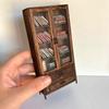 Sensory Miniature Bookshelf Wooden Display Bookcase Sensory Book For Home School Travel Outgoing Working Relaxing Decorations Gi