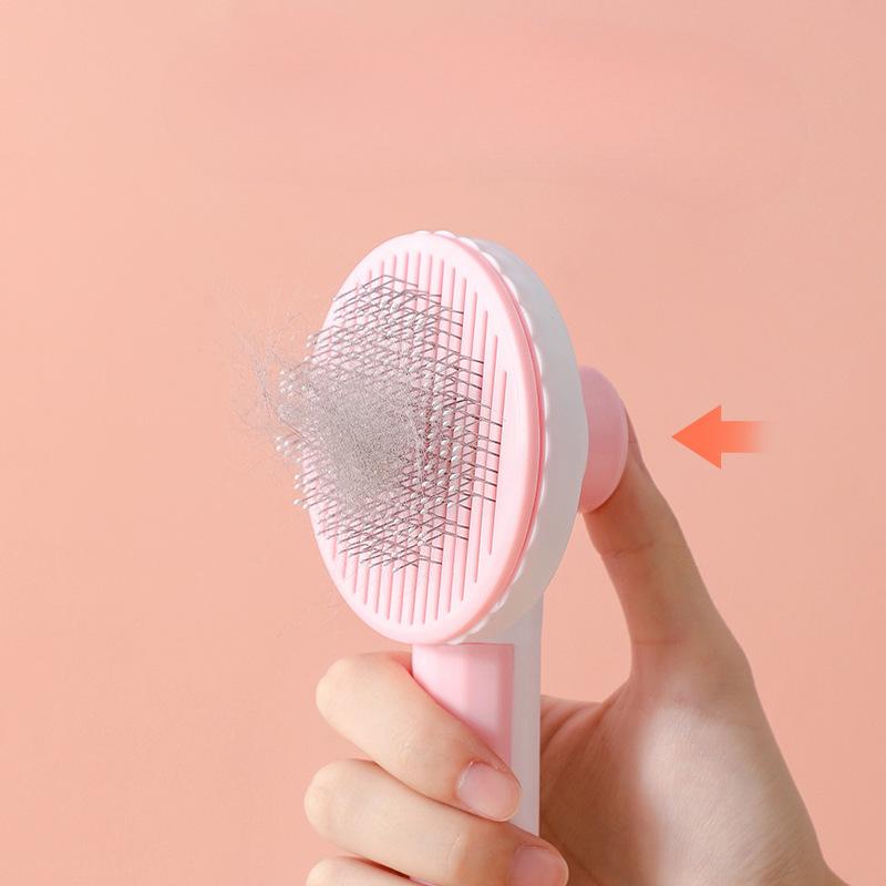 1pc Stainless Steel Pet Comb for Removing Floating Hair, Cat Cleaning Comb, Pet-specific Massage Brush Products