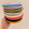 Women's 2cm Solid Color PU Leather French Headband - Versatile, High-End, Girl Style