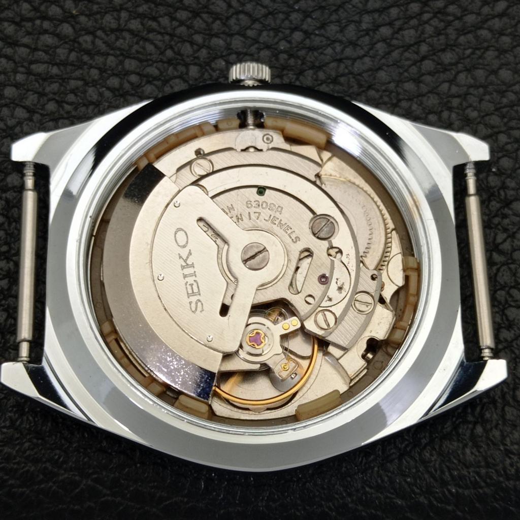 AUTOMATIC VINTAGE REFURBISHED SEIKO 5 JAPAN 6309A MENS BLACK WATCH a441338-5 Sk-a441338