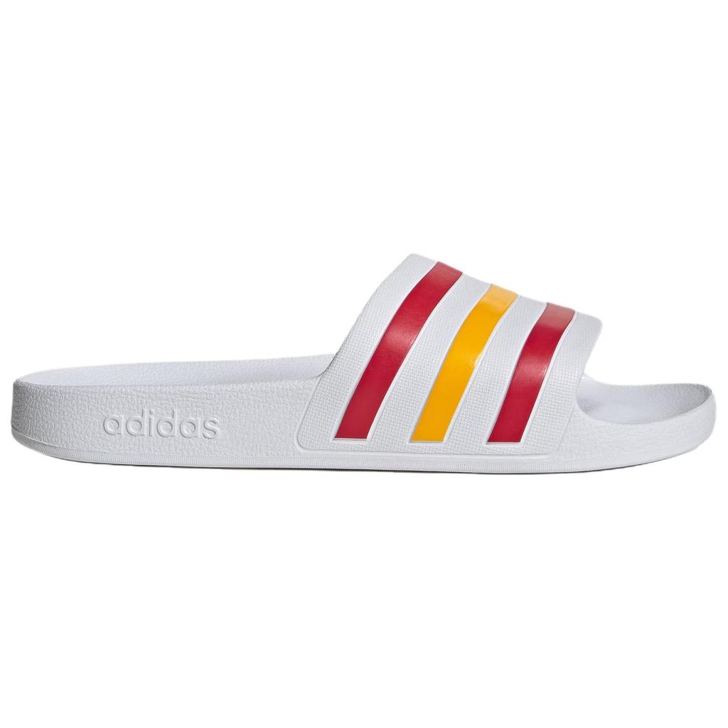 Adidas Adilette Aqua Comfortable Casual EVA Slide Sandals Unisex Footwear White Red HQ2453