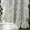 French Rococo Light Luxury Curtain Finished Semi-blackout Vintage Jacquard Princess Lace Hook Punch Bedroom Curtain