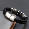 Pulsera Vikinga de Ancla para Hombre con Amuletos, Pulsera de Cuero Trenzado de 16 Hilos, Hebilla Deportiva de Acero Inoxidable, Joyería, Regalo para Amigos