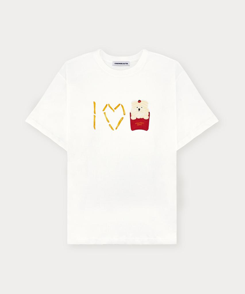 Sseomweeobeoteo I Love Butteree Over-Fit Top - Ivory