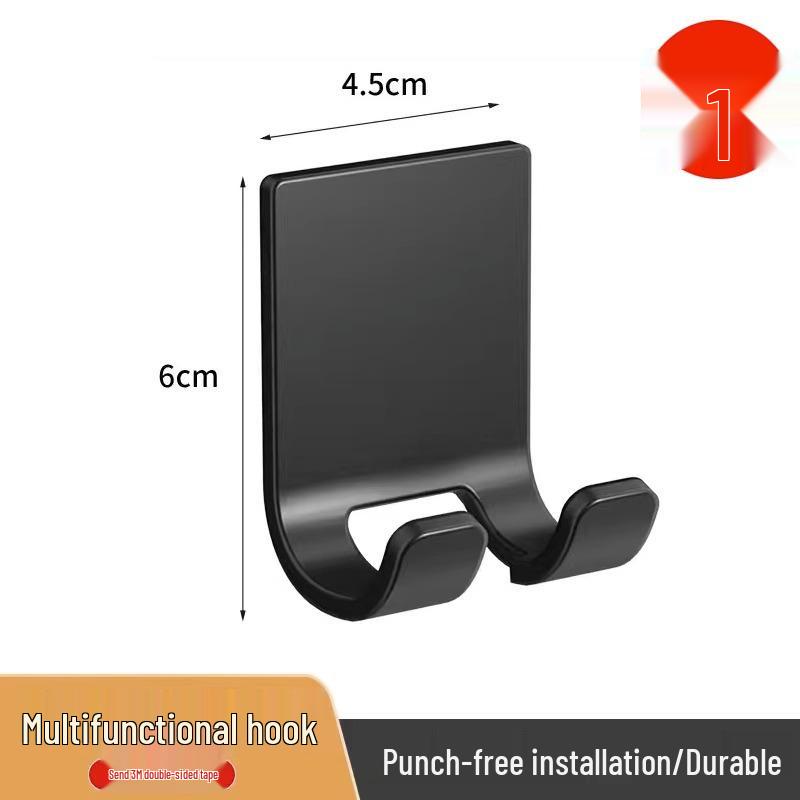 

Клейкий настенный держатель для вилки питания для кухни чёрный