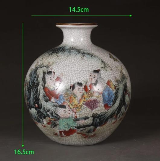 Chinese Qing Dynasty Blue And White Old Antique Porcelain Jiangnan Water Town Pattern Ceramic Vase Home Cabinet Furnishing Craft