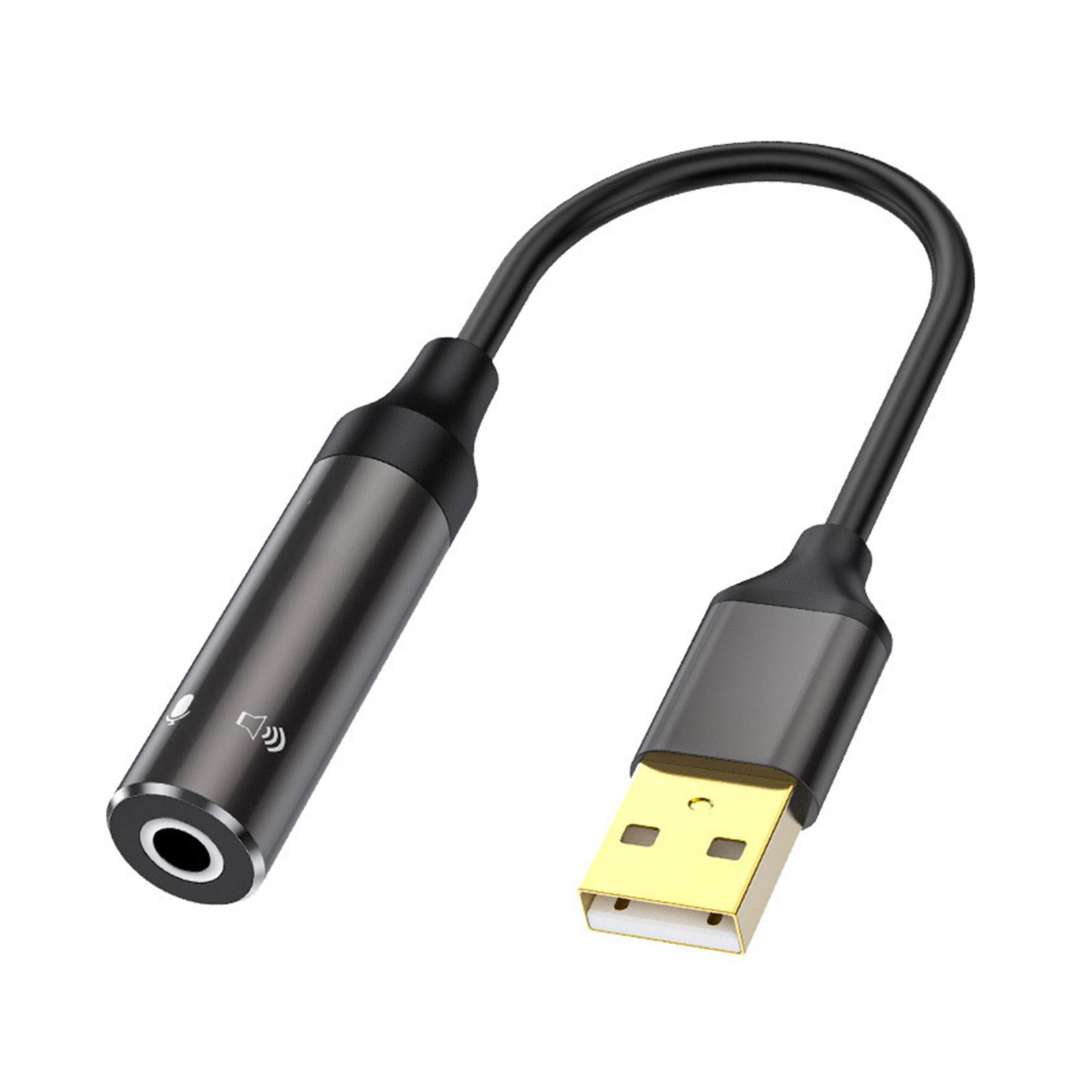 

USB-3,5-мм аудиоадаптер Внешняя звуковая карта для ПК, ноутбука, Dsktop Другие устройства