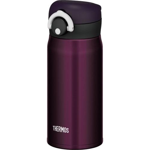 Thermos Vacuum Insulated Portable Mug with One-Touch Opening, 350ml, Midnight Black, JNR-350 M-BK