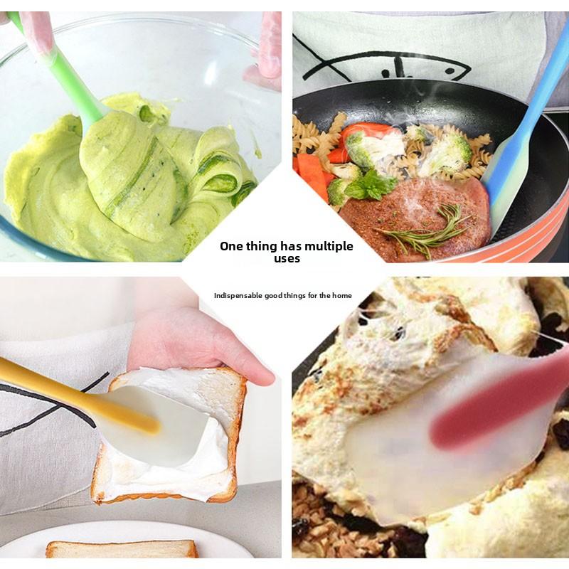 Mini-Kuchenspatel aus lebensmittelechtem Silikon - Hitzebeständiger Butter-/Marmeladenschaber zum Backen & für die Küche, Antihaftbeschichtet & Spülmaschinenfest