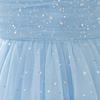 Children's Spaghetti Strap Sequin Flower Girl Dress - Puffy Tulle Skirt with Bow, Princess Gown for Weddings & Performances
