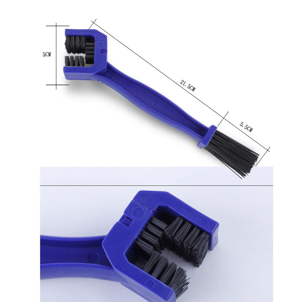 Motorcycle Cover Chain Brush Cleaner Dual Heads For Kawasaki ZZR600 Z900 Z650 VERSYS 1000 VULCAN S 650cc Z750 Z750S Universal