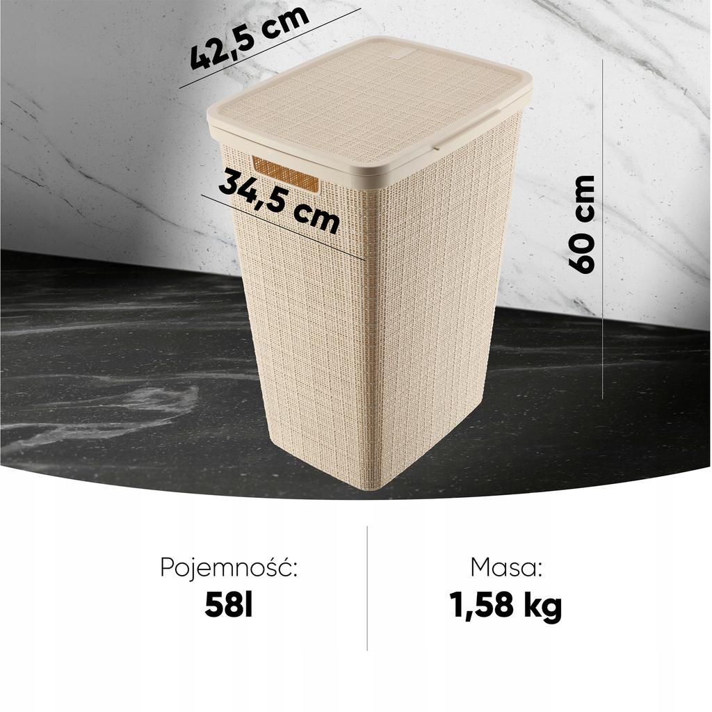 CURVER Cesto per Bucato 58 L
