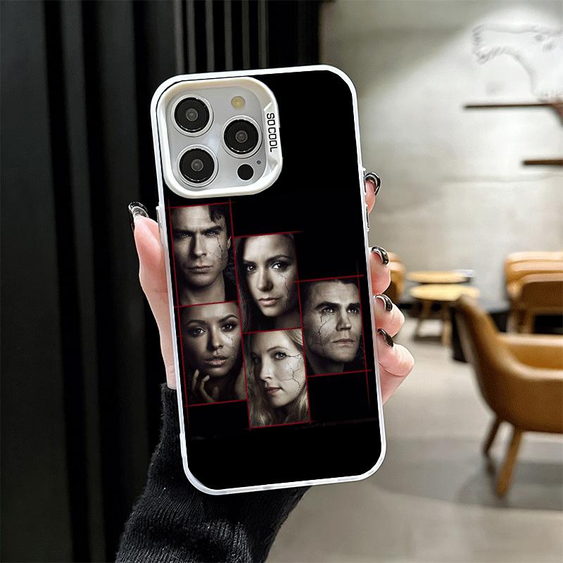 The Vampire Diaries Soft Phone Case for iPhone 15 16 17 Pro Max 17Air 16E 14 Plus 13 12 Mini Shockproof Cover Back Shell