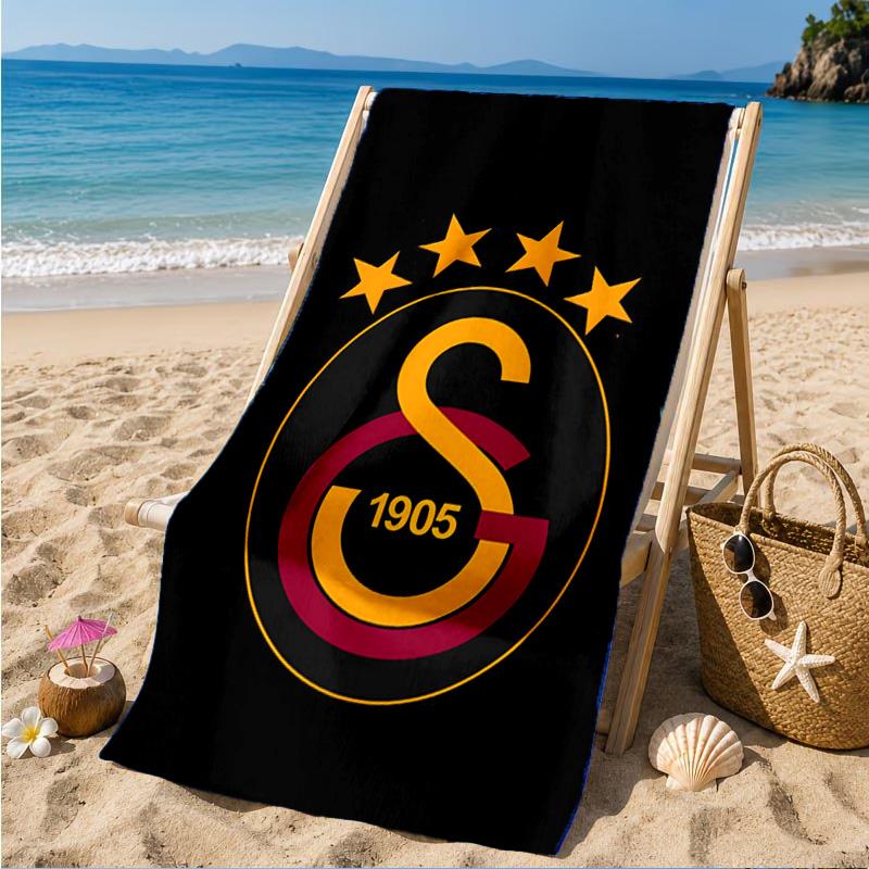 Galatasaray Football Club Emblem Beach Towel, Quick-drying, Easy to Care for, Suitable for Both Fitness and Beach Vacations,Sports Essential