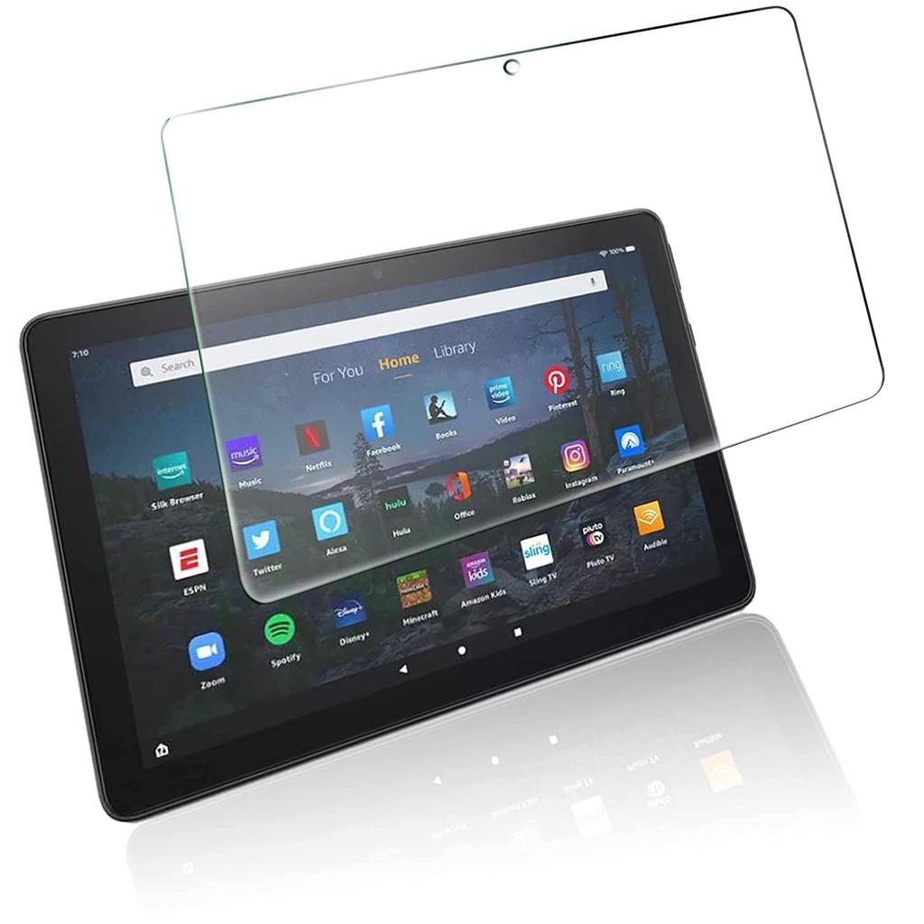 Compatible with Fire HD 10 10 2021 Glass Film Tempered Glass Film Fingerprint Resistant Oil Repellent Surface Hardness 9H Round Processing