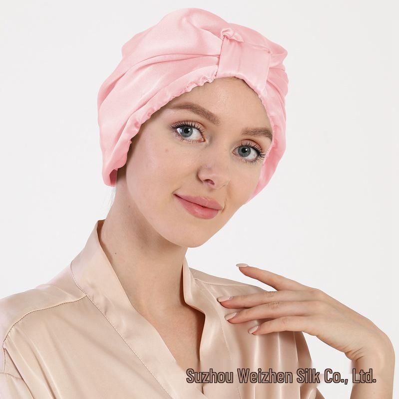 Schlafmütze aus Maulbeerseide - 100% Seide Haar- und Kopftuch für Zuhause & Wochenbettpflege